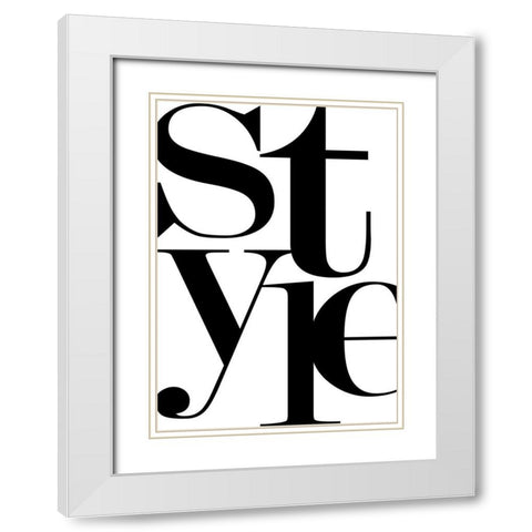 Style White Modern Wood Framed Art Print with Double Matting by Mi, Suki