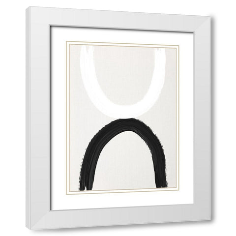 The Arches No.1 White Modern Wood Framed Art Print with Double Matting by Ratcliffe, Tiffany
