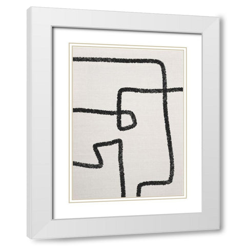 The Journey No.2 White Modern Wood Framed Art Print with Double Matting by Ratcliffe, Tiffany