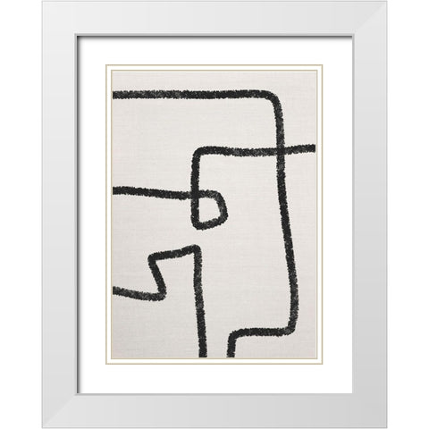 The Journey No.2 White Modern Wood Framed Art Print with Double Matting by Ratcliffe, Tiffany