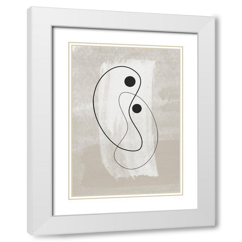 Together White Modern Wood Framed Art Print with Double Matting by Ratcliffe, Tiffany