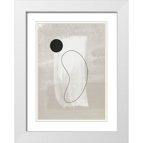 Vase No.2 White Modern Wood Framed Art Print with Double Matting by Ratcliffe, Tiffany