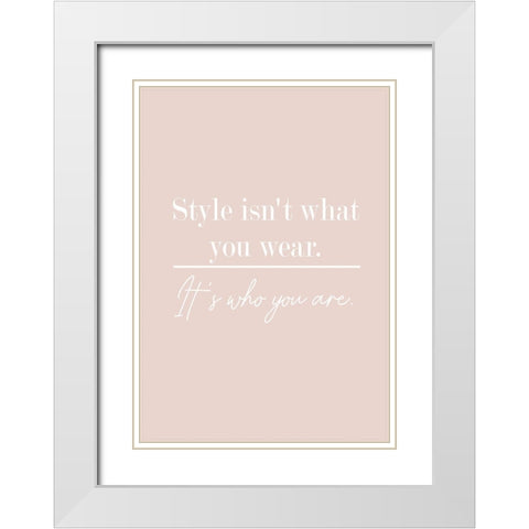 Who You Are White Modern Wood Framed Art Print with Double Matting by Mi, Suki