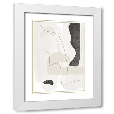 Wonder No.2 White Modern Wood Framed Art Print with Double Matting by Ratcliffe, Tiffany