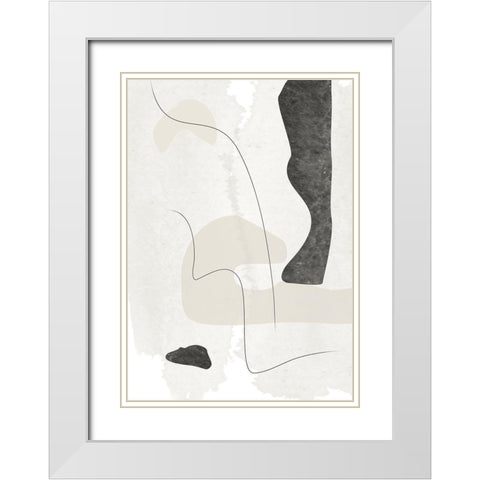Wonder No.2 White Modern Wood Framed Art Print with Double Matting by Ratcliffe, Tiffany
