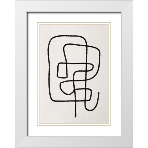 Abozzo White Modern Wood Framed Art Print with Double Matting by Ratcliffe, Tiffany