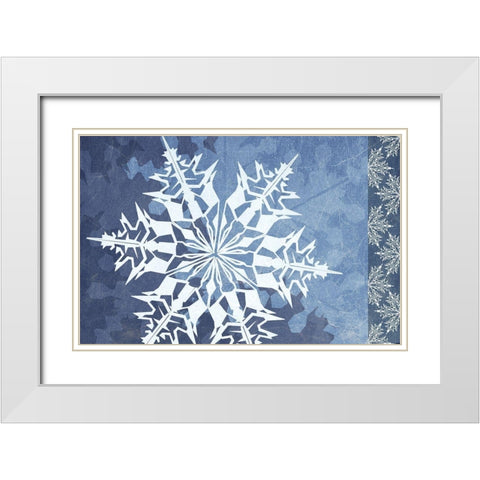 Cristal de Glace III White Modern Wood Framed Art Print with Double Matting by Art Licensing Studio