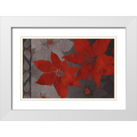 Nuit de Noel I White Modern Wood Framed Art Print with Double Matting by Art Licensing Studio