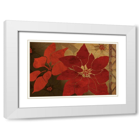 Nuit de Noel II White Modern Wood Framed Art Print with Double Matting by Art Licensing Studio