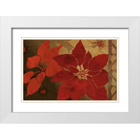 Nuit de Noel II White Modern Wood Framed Art Print with Double Matting by Art Licensing Studio