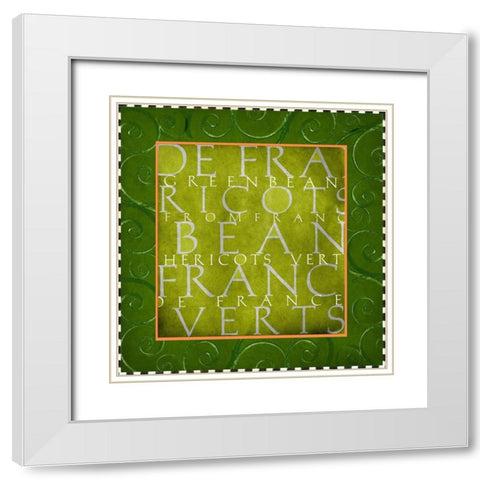 Vegetable Classics III White Modern Wood Framed Art Print with Double Matting by Art Licensing Studio