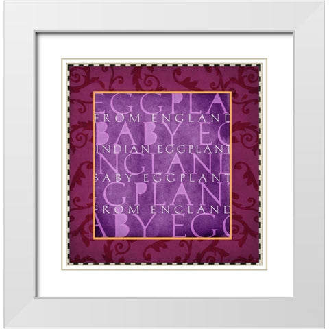 Vegetable Classics IV White Modern Wood Framed Art Print with Double Matting by Art Licensing Studio