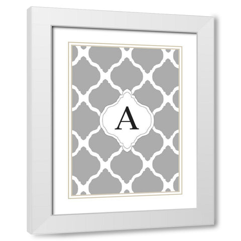 A White Modern Wood Framed Art Print with Double Matting by Art Licensing Studio
