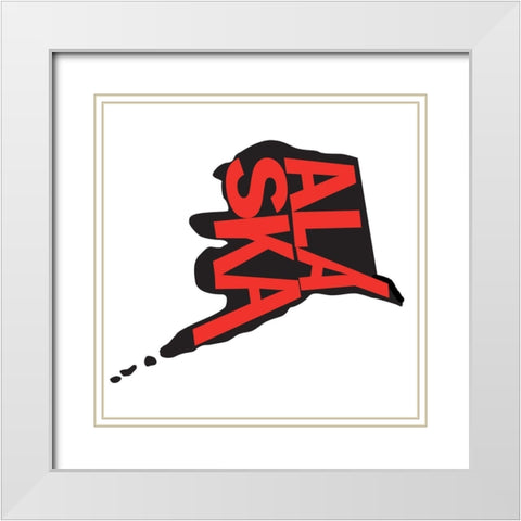 Alaska White Modern Wood Framed Art Print with Double Matting by Art Licensing Studio