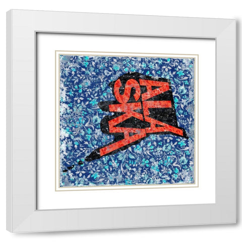 Alaska White Modern Wood Framed Art Print with Double Matting by Art Licensing Studio