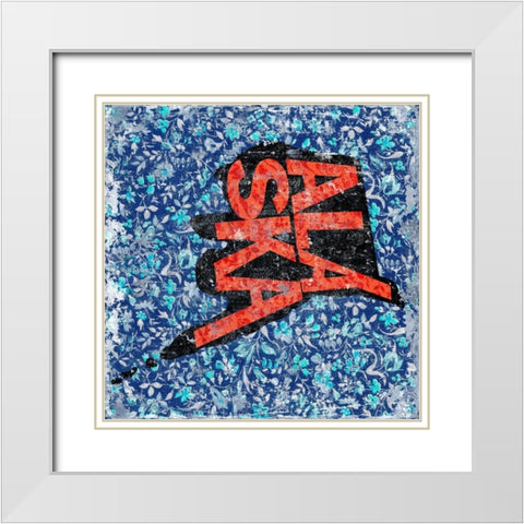 Alaska White Modern Wood Framed Art Print with Double Matting by Art Licensing Studio