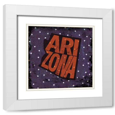 Arizona White Modern Wood Framed Art Print with Double Matting by Art Licensing Studio