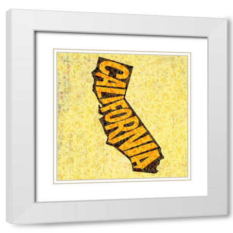 California White Modern Wood Framed Art Print with Double Matting by Art Licensing Studio