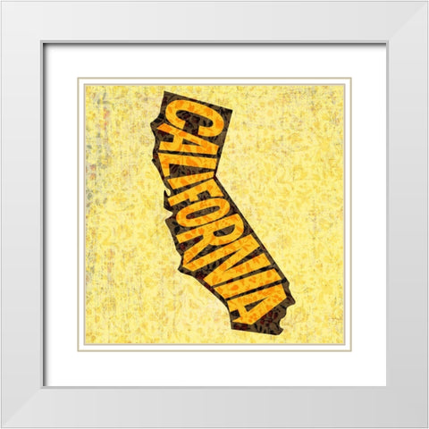 California White Modern Wood Framed Art Print with Double Matting by Art Licensing Studio