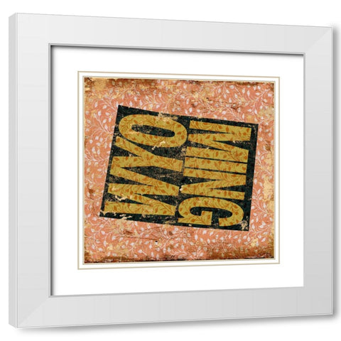 Wyoming White Modern Wood Framed Art Print with Double Matting by Art Licensing Studio