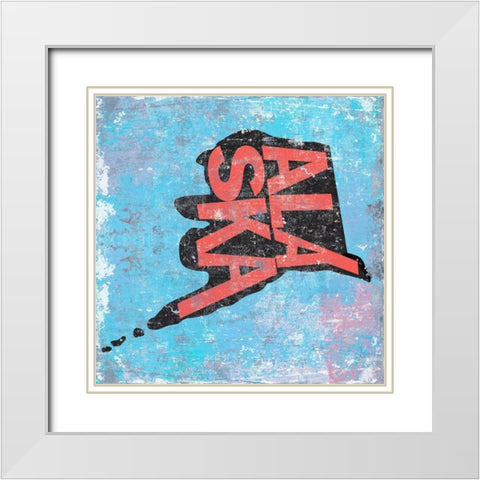 Alaska White Modern Wood Framed Art Print with Double Matting by Art Licensing Studio