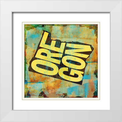 Oregon White Modern Wood Framed Art Print with Double Matting by Art Licensing Studio