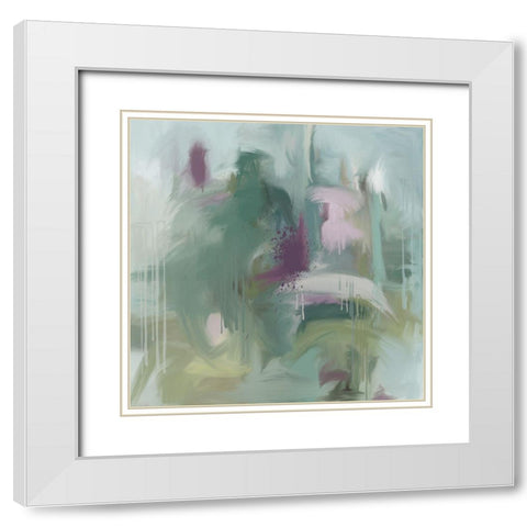 Blockade White Modern Wood Framed Art Print with Double Matting by Art Licensing Studio
