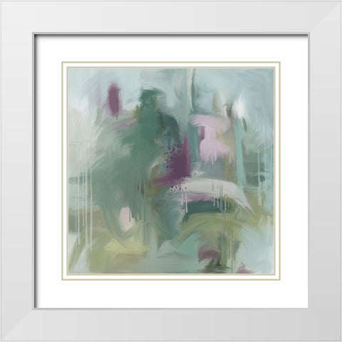 Blockade White Modern Wood Framed Art Print with Double Matting by Art Licensing Studio