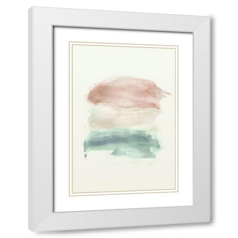 Water flow 1 White Modern Wood Framed Art Print with Double Matting by Art Licensing Studio