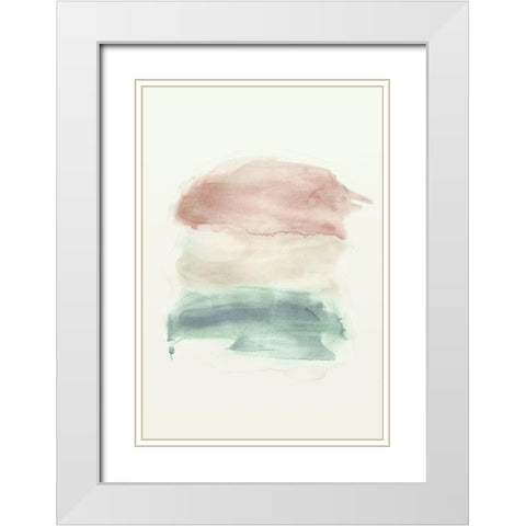 Water flow 1 White Modern Wood Framed Art Print with Double Matting by Art Licensing Studio