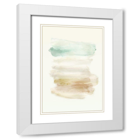 Water flow 2 White Modern Wood Framed Art Print with Double Matting by Art Licensing Studio