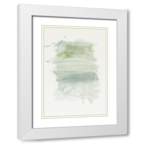 Water flow 4 White Modern Wood Framed Art Print with Double Matting by Art Licensing Studio