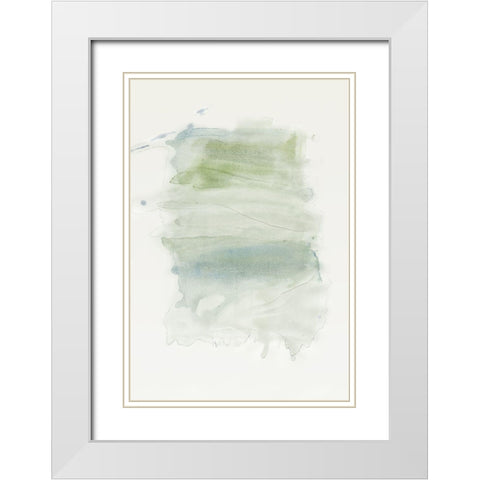 Water flow 4 White Modern Wood Framed Art Print with Double Matting by Art Licensing Studio