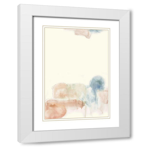 Water flow 6 White Modern Wood Framed Art Print with Double Matting by Art Licensing Studio