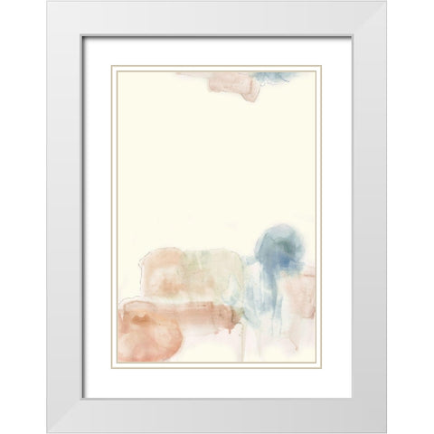 Water flow 6 White Modern Wood Framed Art Print with Double Matting by Art Licensing Studio