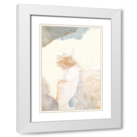 Water flow 7 White Modern Wood Framed Art Print with Double Matting by Art Licensing Studio