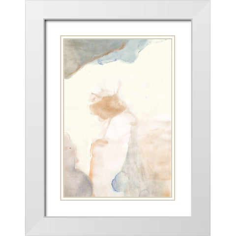 Water flow 7 White Modern Wood Framed Art Print with Double Matting by Art Licensing Studio