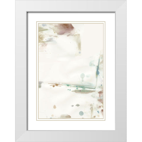 Water spot 1 White Modern Wood Framed Art Print with Double Matting by Art Licensing Studio