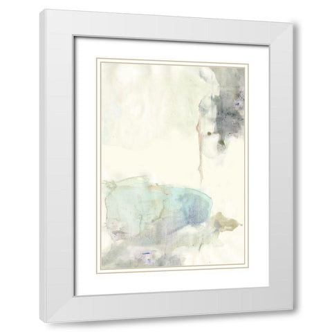 Water weed 1 White Modern Wood Framed Art Print with Double Matting by Art Licensing Studio