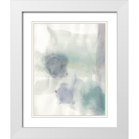 Water Rock 2 White Modern Wood Framed Art Print with Double Matting by Art Licensing Studio
