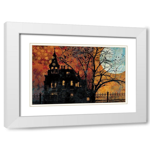 All Hallows Eve III White Modern Wood Framed Art Print with Double Matting by Art Licensing Studio