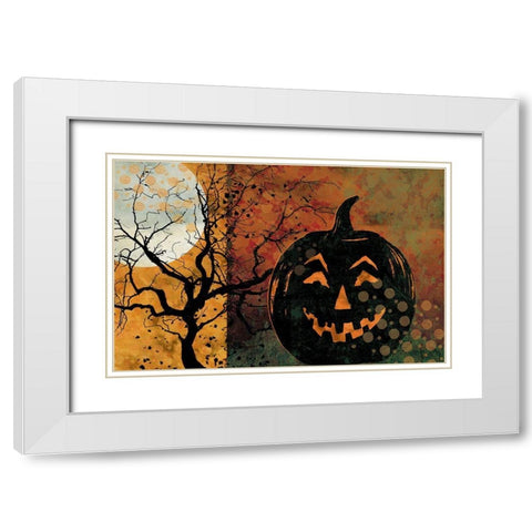All Hallows Eve IV White Modern Wood Framed Art Print with Double Matting by Art Licensing Studio
