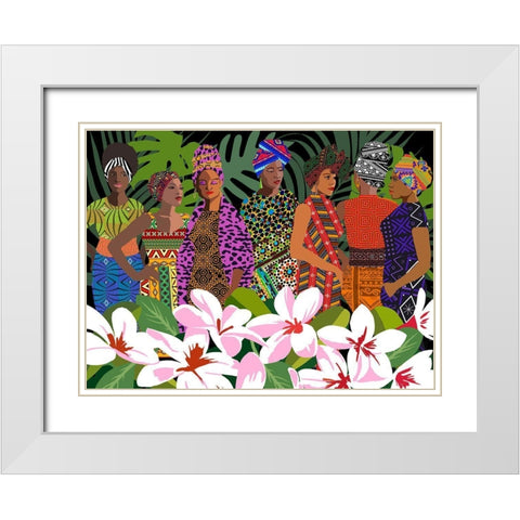 Women of Substance White Modern Wood Framed Art Print with Double Matting by Art Licensing Studio