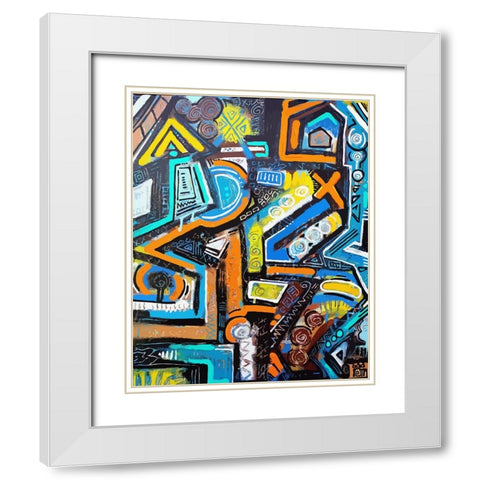Broken Vessel White Modern Wood Framed Art Print with Double Matting by Mcilwaine, Alloyius