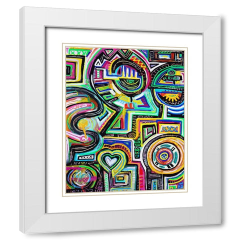 Celestial Engine White Modern Wood Framed Art Print with Double Matting by Mcilwaine, Alloyius
