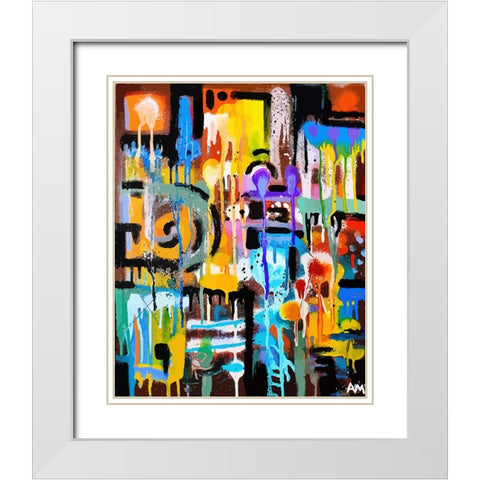 MouseChutes And TrapLadders White Modern Wood Framed Art Print with Double Matting by Mcilwaine, Alloyius