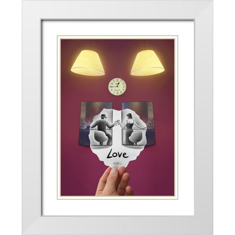 Pencil Vs Camera - Framed Lovers White Modern Wood Framed Art Print with Double Matting by Heine, Ben
