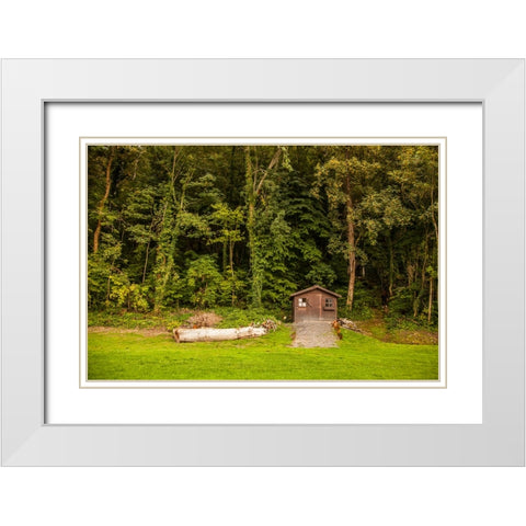 Dinant 1 White Modern Wood Framed Art Print with Double Matting by Heine, Ben