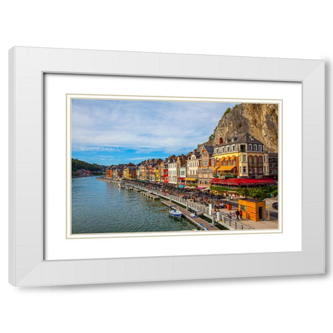 Dinant 2 White Modern Wood Framed Art Print with Double Matting by Heine, Ben