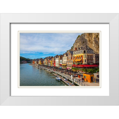 Dinant 2 White Modern Wood Framed Art Print with Double Matting by Heine, Ben